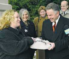 Photo: Jim Maza announces his candidacy (The Reporter, Lansdale, PA)