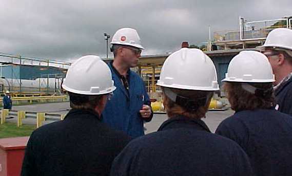 Teachers touring Air Products Corporation