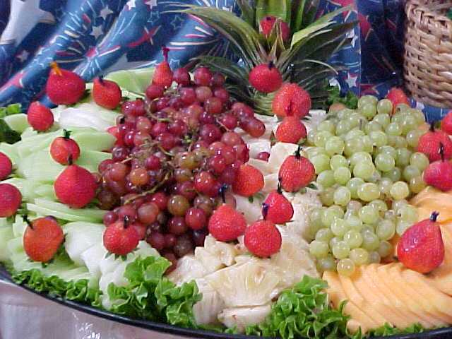 Fruit platter at The Holiday Inn