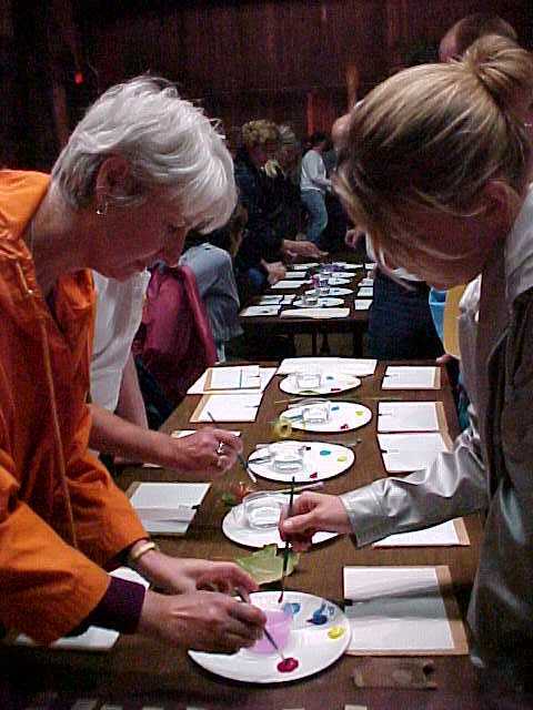 Teachers recreate colors from nature